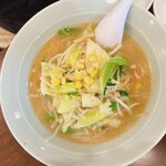 ラーメン ジャンボ餃子 天神 - 半ラーメン塩