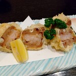 Shusai Wa No Ka - 蓮根と海老のはさみ揚げ