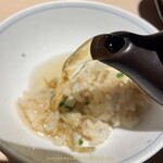 魚釜 - じゃこと山椒の釜めし だし茶漬け