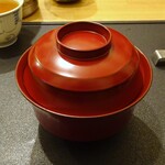 味農家 - 味農家コース：〈煮物〉大根・長ネギ・しめじ・油揚げの八丁味噌煮　柚子七味