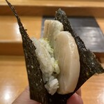 小判寿司 - 追加 平貝 手巻き