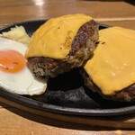 肉と米 ハジメ - ハンバーグ400g　チェダーチーズTP