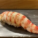 小判寿司 - 才巻海老 6割茹