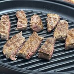 マンノ精肉店 - 国産牛ランプ　ステーキ肉　調理後