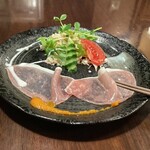 ひだまり庵 - 生ハムサラダは瞬食。