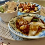 Shan Hai Mi - レディースセットの海老マヨ＆酢豚＆鶏とカシューナッツ炒め