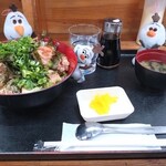 げんきや食堂 - 料理写真:唐揚げ丼（大盛り）550円