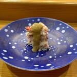 小判寿司 - 毛蟹 しゃり 蟹味噌ソース