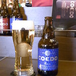 cafe&diner PLUTO - コエドビール・瑠璃￥６００　軽いけど苦味はしっかり♪
