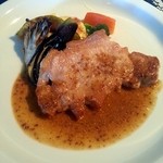 レストランブレ - 豚ロースのマスタードソース２