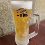 焼肉TABLEさんたま - ビール　シャリシャリ感あり、おいしかった