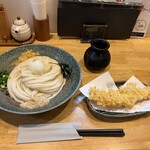 うどん処　ごえん - ぶっかけうどん(冷)&海老天