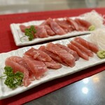 魚栄 - 赤身のお刺身…1100円（税込）