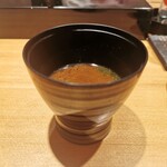 恵比寿 鮨 ふじまさ - 蜆赤出汁