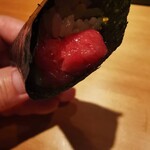 恵比寿 鮨 ふじまさ - とろ手巻