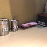 そばの神田東一屋 - コンディメンツ。