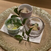 梅田 鮨 よこ田 - 前菜３種盛り