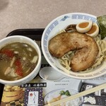 mendokorowakamushanigoutentaishouromanra-memmeibutsuonsembutameshimidoriyushokudou - 鶏白湯つけ麺(350g) 1050円