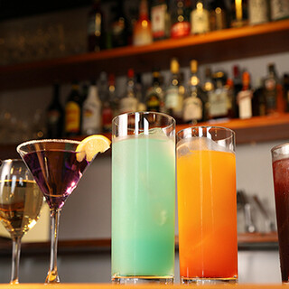 50 types of cocktails + our bartender will make your favorite ♪