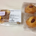 エフ・マルシェ - カボチャケーキ、ナッツとホワイトチョコマフィン
