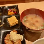 かっぽう庵 江上 - だし巻き卵、優しい味のお味噌汁など♪