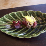 徳山鮓 - 鹿のタタキと鹿のハム