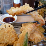 Tendon Tempura Hompo Santen - 海老天　いただきます(^^♪