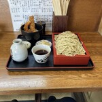 そば仙 - 料理写真:ミニイカ天丼と盛り蕎麦