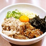 まぜそば 灘八 - 牛バラ 牛すじまぜそば