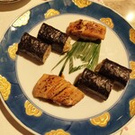 一㐂 - 穴子、干瓢巻き