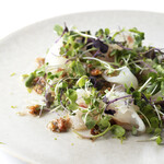 Sustainable fish carpaccio with lime nam pla vinaigrette