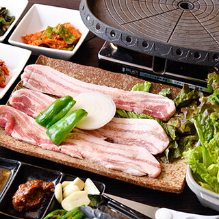 Our popular ◎Samgyeopsal that you can grill and enjoy yourself