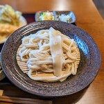 手打うどん 大井戸 - 海老天付もりうどん