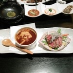 居酒屋 うり坊 - 村上牛のローストビーフにシチュー