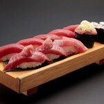 Toukyou Sushi Itamae Sushi - [ランチ]板前＜得＞天然本まぐろにぎりセット