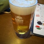 ピザハウスモッコ - 生ビール　650円