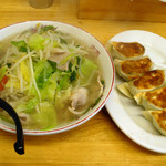 タンメンしゃきしゃき - タンメンシャキシャキ新橋店（タンぎょうセット・1,000円）