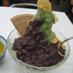 角屋 - 抹茶おぐらソフト　320円