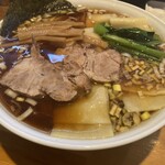 りきどう - らぁめん　小平麺大盛り　トッピング凄平麺