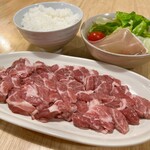 Genghis Khan (Mutton grilled on a hot plate) set 150g (comes with rice and salad)