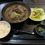 中国四川麺飯店 一燈 - 漢原産花椒黒胡麻担々麺定食❗️