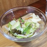 キッチン ブルー グローブ - 残りのサラダ