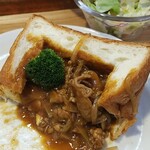 キッチン ブルー グローブ - どんどん崩します