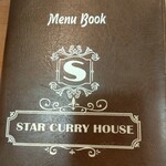 STAR CURRY HOUSE - menu book