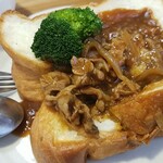 キッチン ブルー グローブ - ぱんをカット