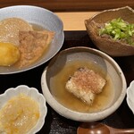 Kitashinchi Hakkou - 【火曜日/水曜日】限定
                      おでんと出汁巻き　鰻巻き有ります
                      
                      18:00-21:00（20:30 L.O）
                      一品200円〜
                      お気軽にお立ち寄りください
                      
                      カウンター8席
                      予約可能
                      