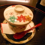 東條 - 雲子と牡蠣の茶わん蒸し　のりあんかけ