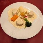 レストラン　クレール - 帆立貝のムニエルポロネギソース