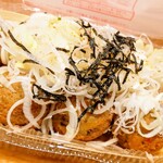 Tsukiji Gindako - 食べきれない程のてんこ盛りなネギに、カリッ！フワッ！としたたこ焼きがマッチ！！