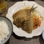 たしろ - 「鯵フライ定食」タルタルソース¥1,300＋¥50